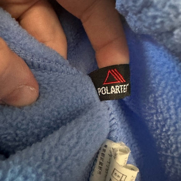 LL Bean Blue Fleece Zip Vest Size 1X #1849 - Picture 3 of 8